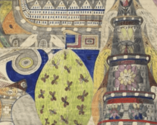 Un tableau peint par Adolf Wölfli.