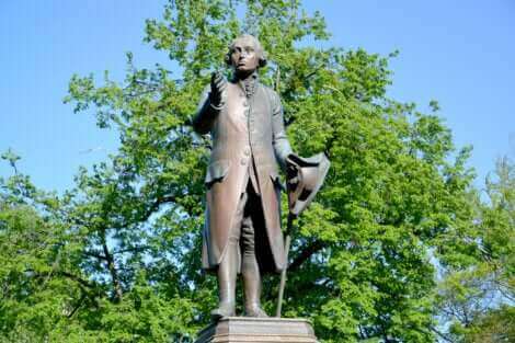 Cette statue représente Kant. 