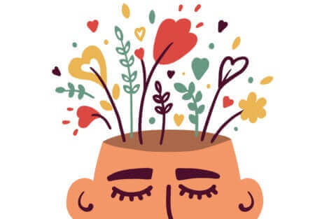 Une illustration représentant un pot de fleurs. 