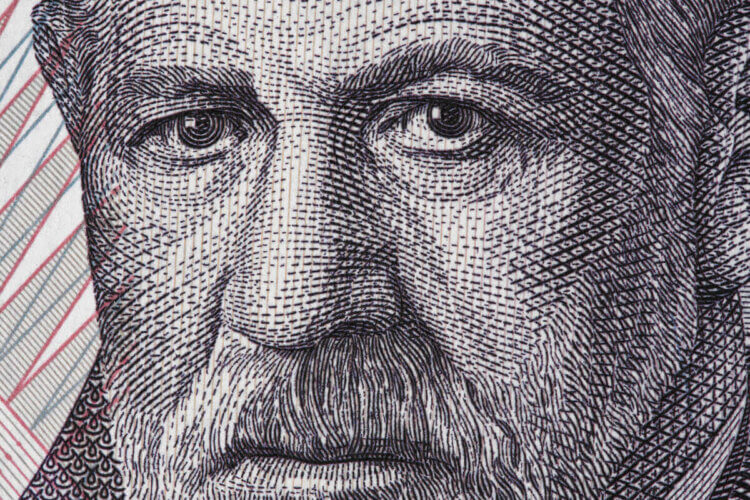 Une illustration de Sigmund Freud.