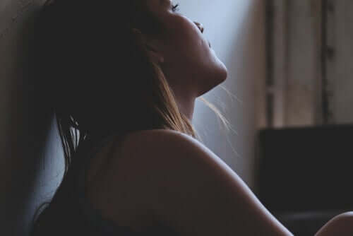 Une femme déprimée.