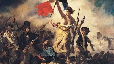 La liberté guidant le peuple de Delacroix.