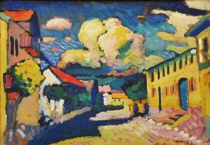 Tableau de Kandinsky, un artiste célèbre de l'expressionnisme. 