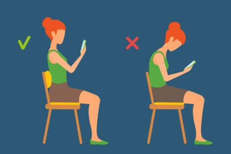 Posture correcte devant un écran.