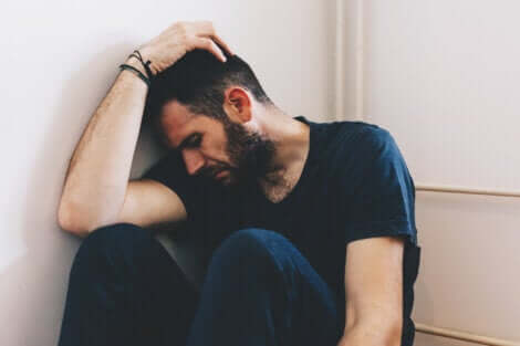 Anxiété chez un homme.