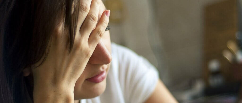 Une femme épuisée.