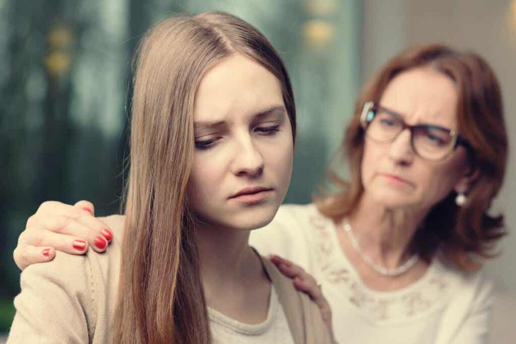 Une adolescentre triste. 