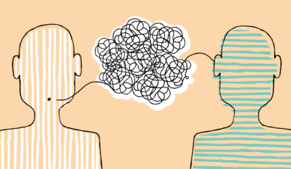 Des silhouettes qui communiquent.