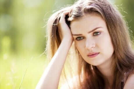 Une femme en colère.