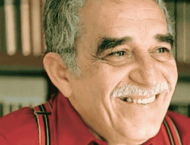 Gabriel García Marquez qui sourit. 