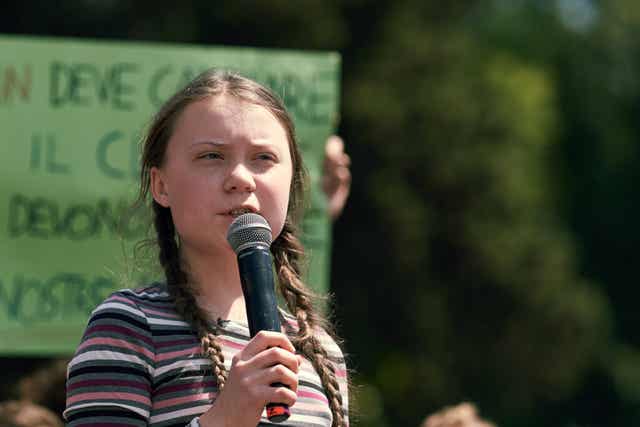 Greta Thunberg.