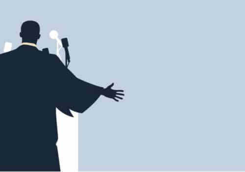 Illustration représentant Martin Luther King.