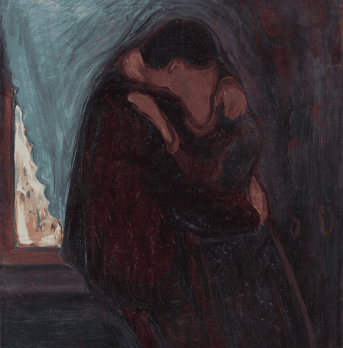 Le baiser de Edvard Munch.