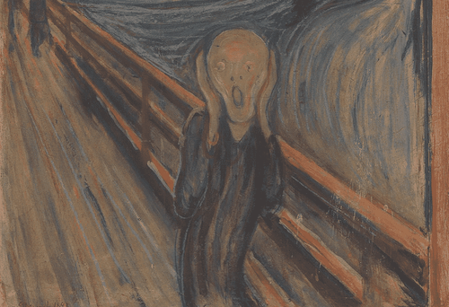 Le cri de Edvard Munch.