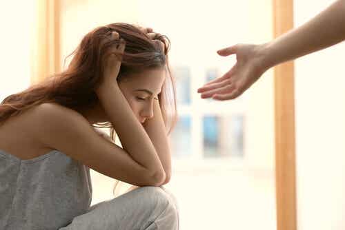 Une femme triste. 