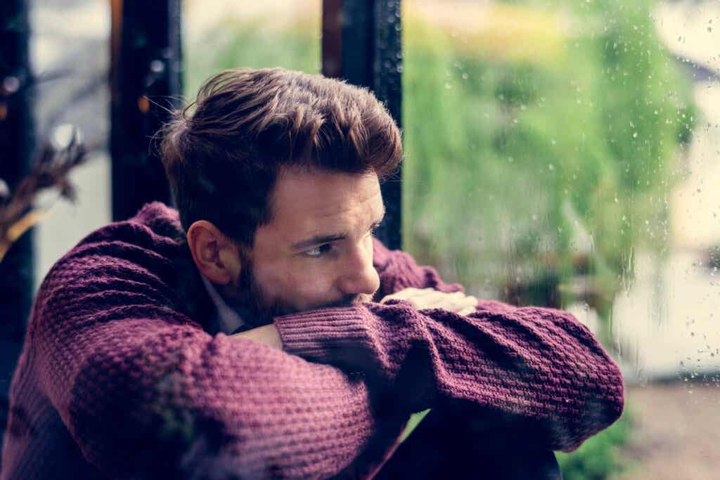 Un homme triste.