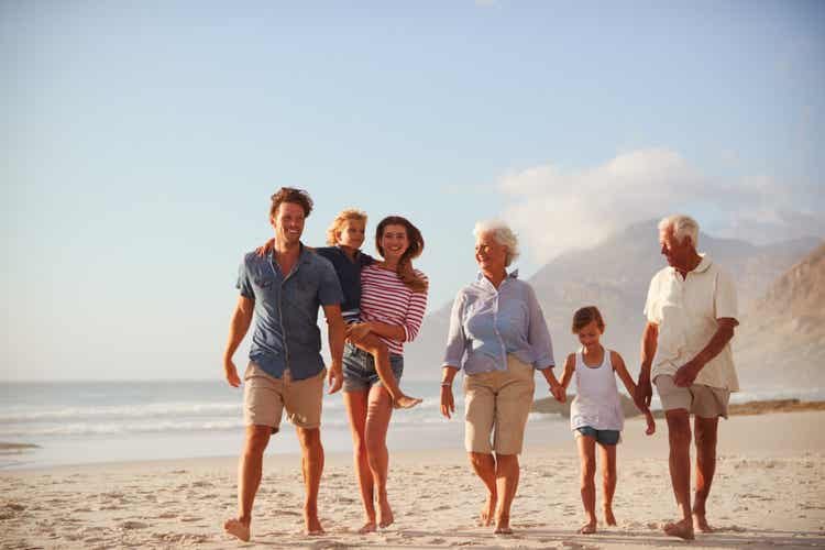 famille sur la plage